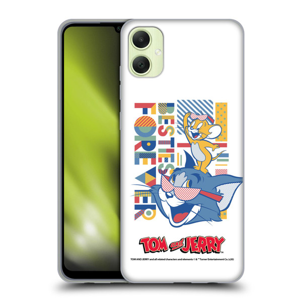 Tom and Jerry Color Blocks Besties Forever Soft Gel Case for Samsung Galaxy A05