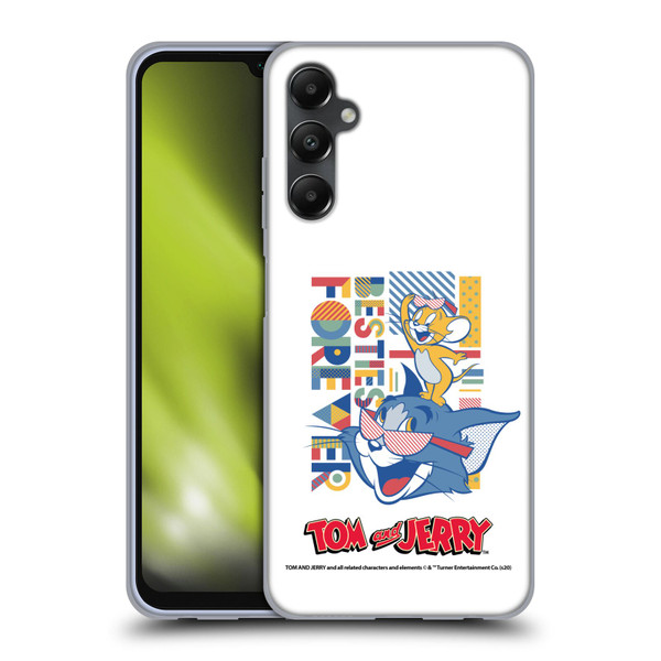 Tom and Jerry Color Blocks Besties Forever Soft Gel Case for Samsung Galaxy A05s