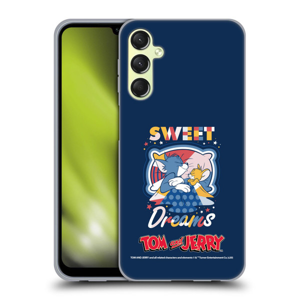 Tom and Jerry Color Blocks Sweet Dreams Soft Gel Case for Samsung Galaxy A24 4G / Galaxy M34 5G