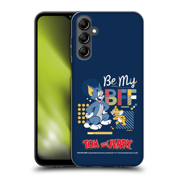 Tom and Jerry Color Blocks Be My Bff Soft Gel Case for Samsung Galaxy M14 5G
