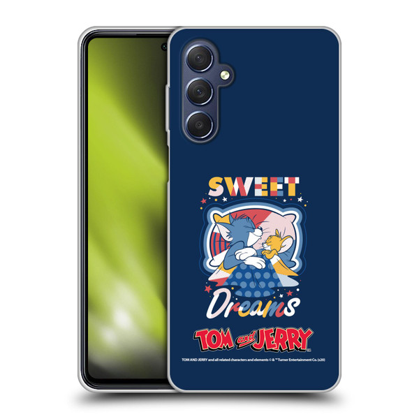 Tom and Jerry Color Blocks Sweet Dreams Soft Gel Case for Samsung Galaxy M54 5G