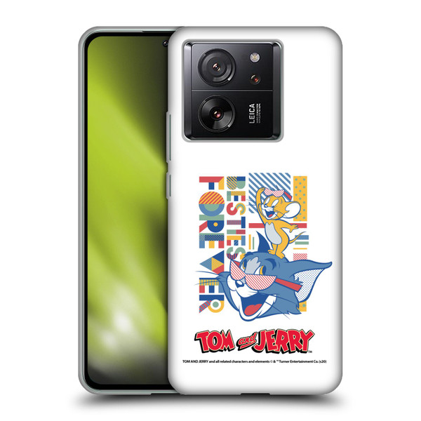Tom and Jerry Color Blocks Besties Forever Soft Gel Case for Xiaomi 13T 5G / 13T Pro 5G