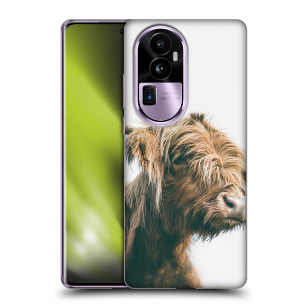 Patrik Lovrin Animal Portraits Majestic Highland Cow Soft Gel Case for OPPO Reno10 Pro+
