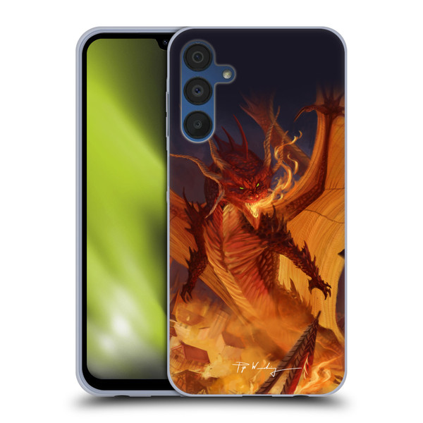 Piya Wannachaiwong Dragons Of Fire Dragonfire Soft Gel Case for Samsung Galaxy A15