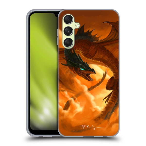 Piya Wannachaiwong Dragons Of Fire Sunrise Soft Gel Case for Samsung Galaxy A24 4G / Galaxy M34 5G