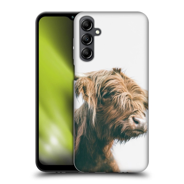 Patrik Lovrin Animal Portraits Majestic Highland Cow Soft Gel Case for Samsung Galaxy M14 5G