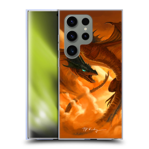 Piya Wannachaiwong Dragons Of Fire Sunrise Soft Gel Case for Samsung Galaxy S24 Ultra 5G