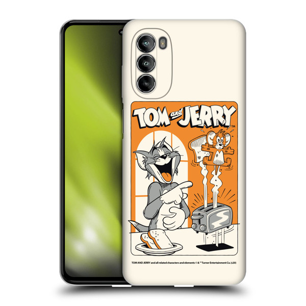 Tom and Jerry Illustration Laugh And Toasted Soft Gel Case for Motorola Moto G82 5G