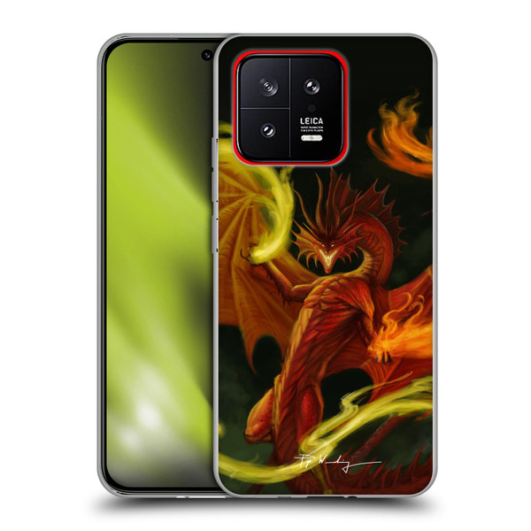 Piya Wannachaiwong Dragons Of Fire Magical Soft Gel Case for Xiaomi 13 5G