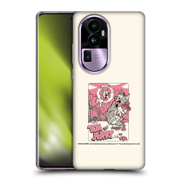 Tom and Jerry Illustration Scary Flower Soft Gel Case for OPPO Reno10 Pro+