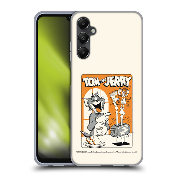 Tom and Jerry Illustration Laugh And Toasted Soft Gel Case for Samsung Galaxy A05s