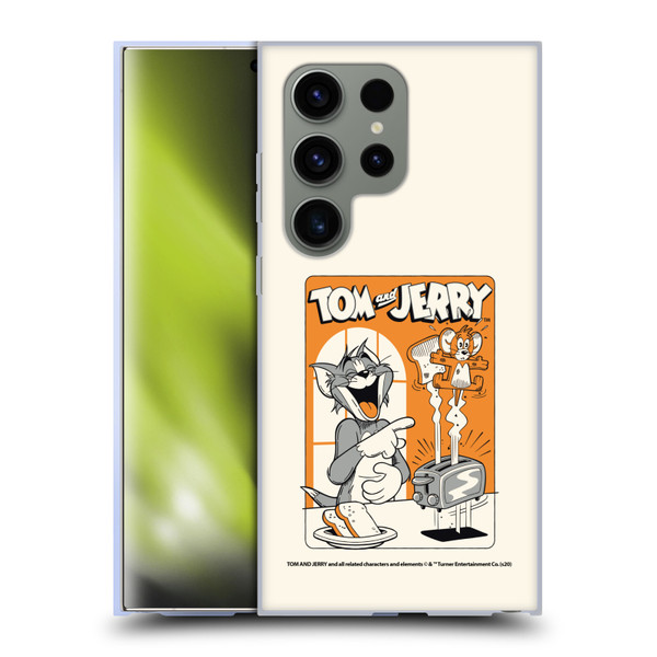 Tom and Jerry Illustration Laugh And Toasted Soft Gel Case for Samsung Galaxy S24 Ultra 5G
