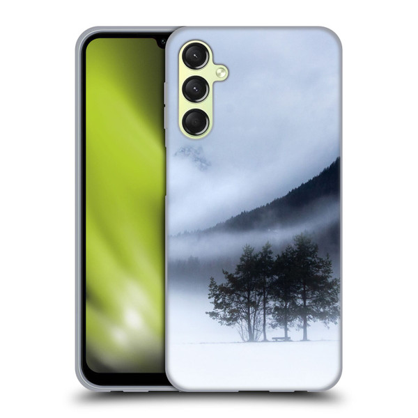 Patrik Lovrin Magical Foggy Landscape Fog, Mountains And A Tree Soft Gel Case for Samsung Galaxy A24 4G / Galaxy M34 5G