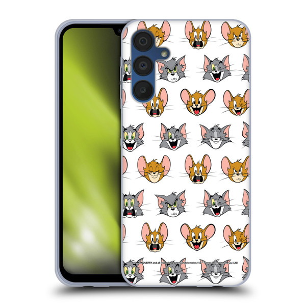 Tom and Jerry Patterns Expressions Soft Gel Case for Samsung Galaxy A15