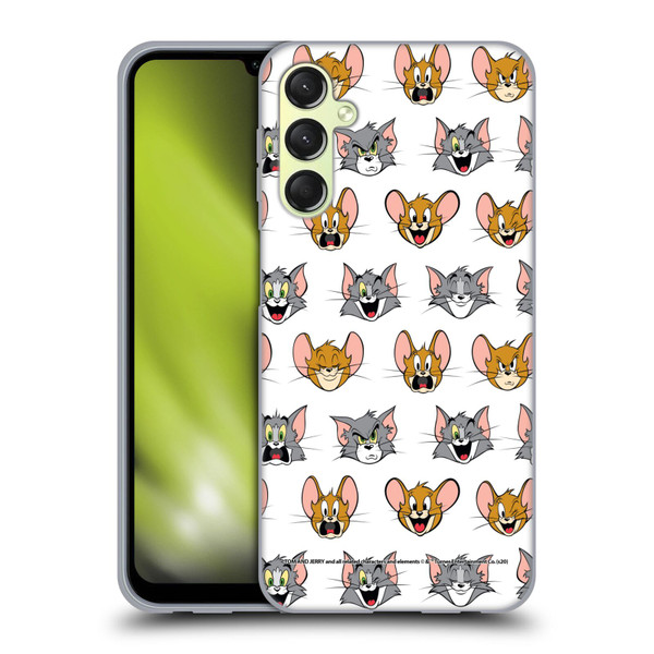 Tom and Jerry Patterns Expressions Soft Gel Case for Samsung Galaxy A24 4G / Galaxy M34 5G