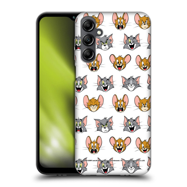 Tom and Jerry Patterns Expressions Soft Gel Case for Samsung Galaxy M14 5G
