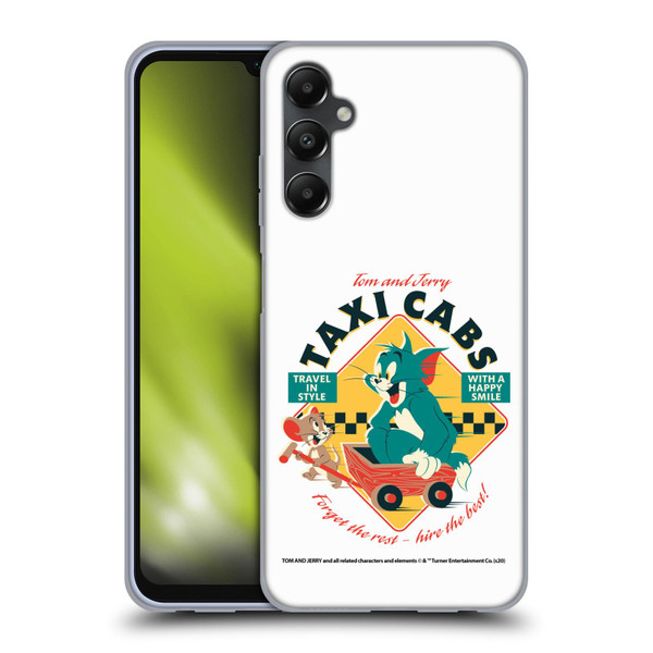 Tom and Jerry Retro Taxi Cabs Soft Gel Case for Samsung Galaxy A05s