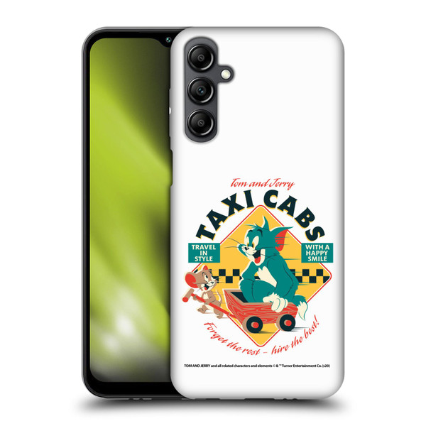 Tom and Jerry Retro Taxi Cabs Soft Gel Case for Samsung Galaxy M14 5G