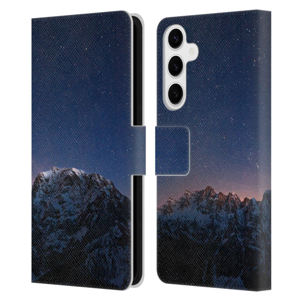 Patrik Lovrin Night Sky Stars Above Mountains Leather Book Wallet Case Cover For Samsung Galaxy S24+ 5G