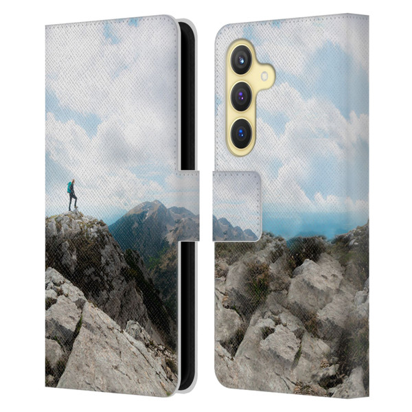 Patrik Lovrin Wanderlust Looking Over New Adventures Leather Book Wallet Case Cover For Samsung Galaxy S24 5G
