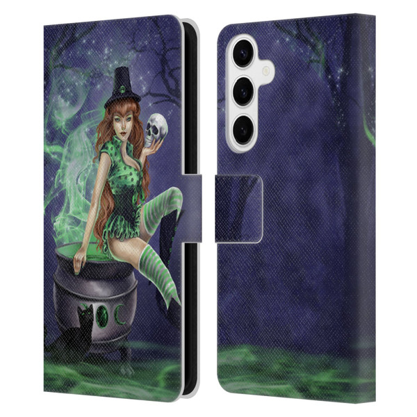 Selina Fenech Gothic Jinxed Leather Book Wallet Case Cover For Samsung Galaxy S24+ 5G
