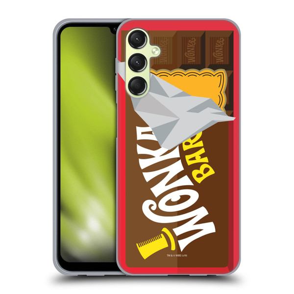 Willy Wonka and the Chocolate Factory Graphics Candy Bar Soft Gel Case for Samsung Galaxy A24 4G / M34 5G