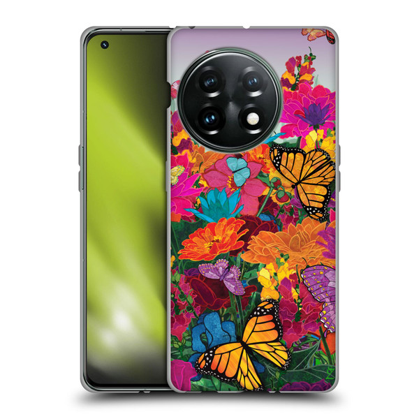 Suzan Lind Butterflies Garden Soft Gel Case for OnePlus 11 5G