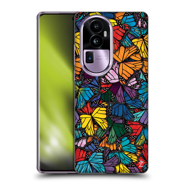 Suzan Lind Butterflies Monarch Soft Gel Case for OPPO Reno10 Pro+