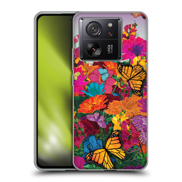 Suzan Lind Butterflies Garden Soft Gel Case for Xiaomi 13T 5G / 13T Pro 5G