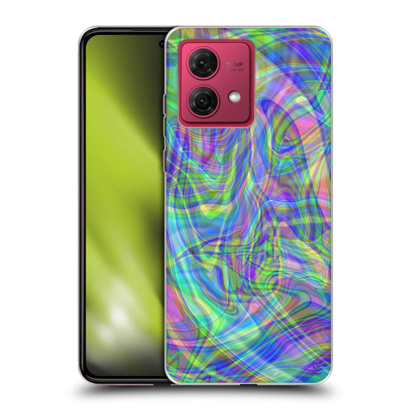 Suzan Lind Colours & Patterns Iridescent Abstract Soft Gel Case for Motorola Moto G84 5G
