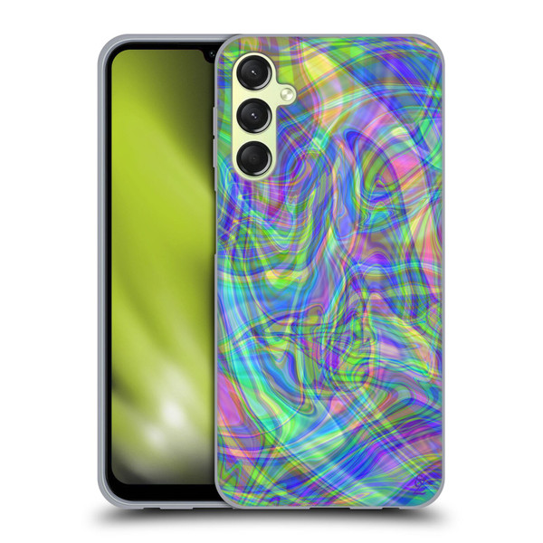 Suzan Lind Colours & Patterns Iridescent Abstract Soft Gel Case for Samsung Galaxy A24 4G / M34 5G