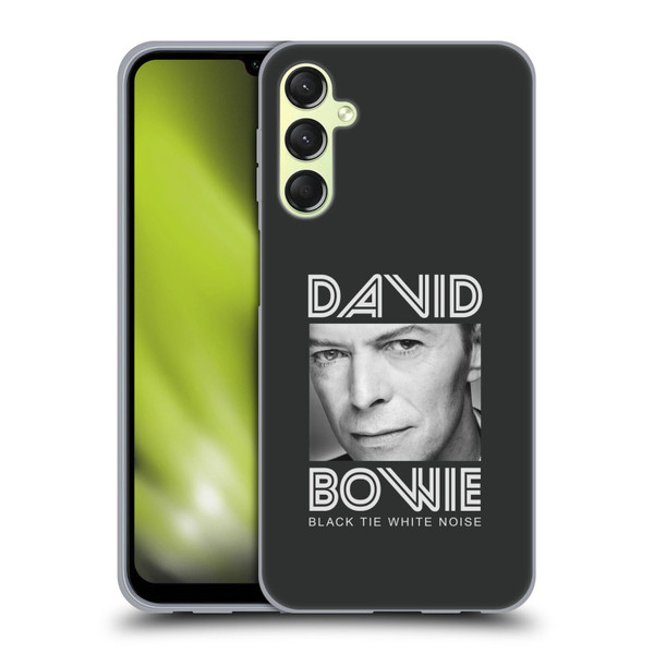 David Bowie Album Art Black Tie Soft Gel Case for Samsung Galaxy A24 4G / Galaxy M34 5G