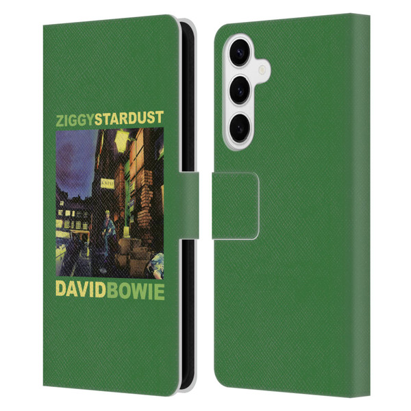 David Bowie Album Art Ziggy Stardust Leather Book Wallet Case Cover For Samsung Galaxy S24+ 5G