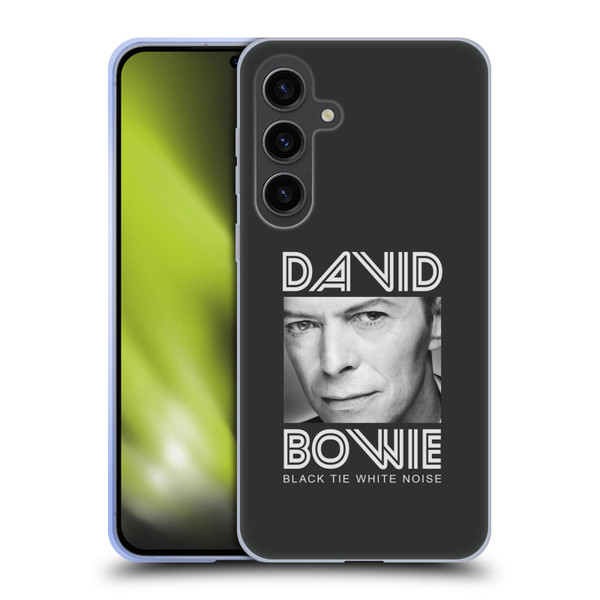 David Bowie Album Art Black Tie Soft Gel Case for Samsung Galaxy S24+ 5G