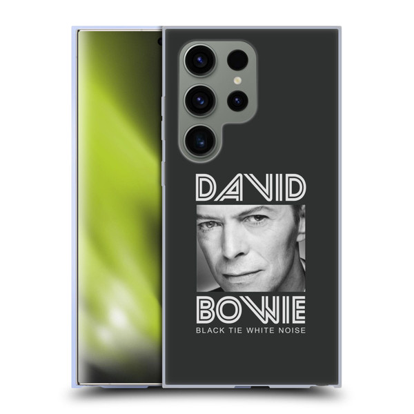 David Bowie Album Art Black Tie Soft Gel Case for Samsung Galaxy S24 Ultra 5G