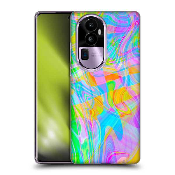 Suzan Lind Marble Abstract Rainbow Soft Gel Case for OPPO Reno10 Pro+