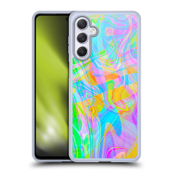 Suzan Lind Marble Abstract Rainbow Soft Gel Case for Samsung Galaxy M54 5G