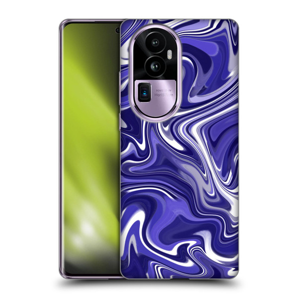 Suzan Lind Marble 2 Dark Violet Soft Gel Case for OPPO Reno10 Pro+