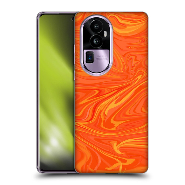 Suzan Lind Marble 2 Honey Orange Soft Gel Case for OPPO Reno10 Pro+