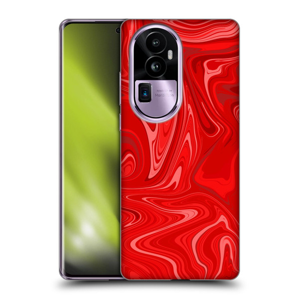 Suzan Lind Marble 2 Red Soft Gel Case for OPPO Reno10 Pro+