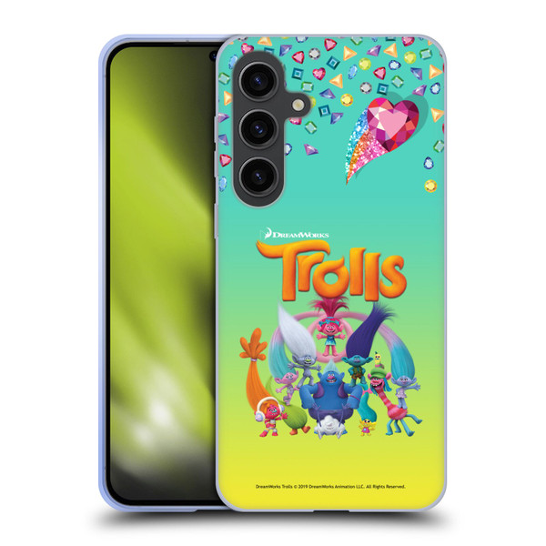 Trolls Snack Pack Group Soft Gel Case for Samsung Galaxy S24+ 5G