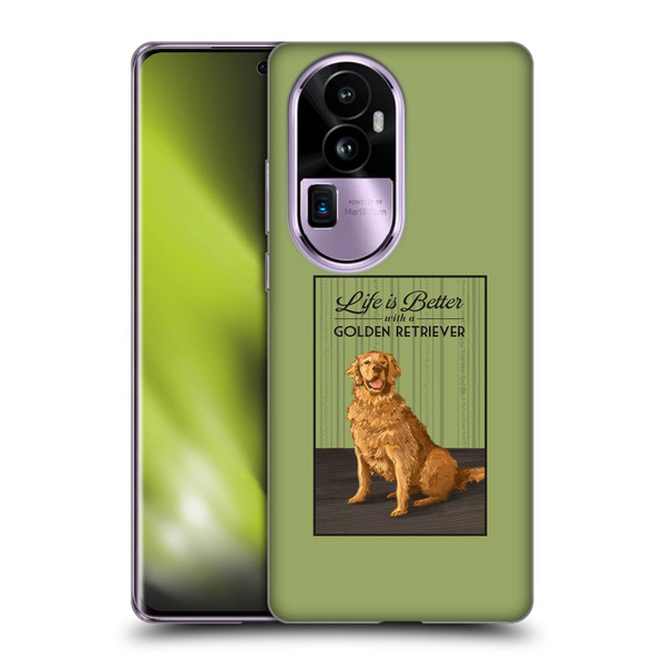 Lantern Press Dog Collection Life Is Better With A Golden Retriever Soft Gel Case for OPPO Reno10 Pro+