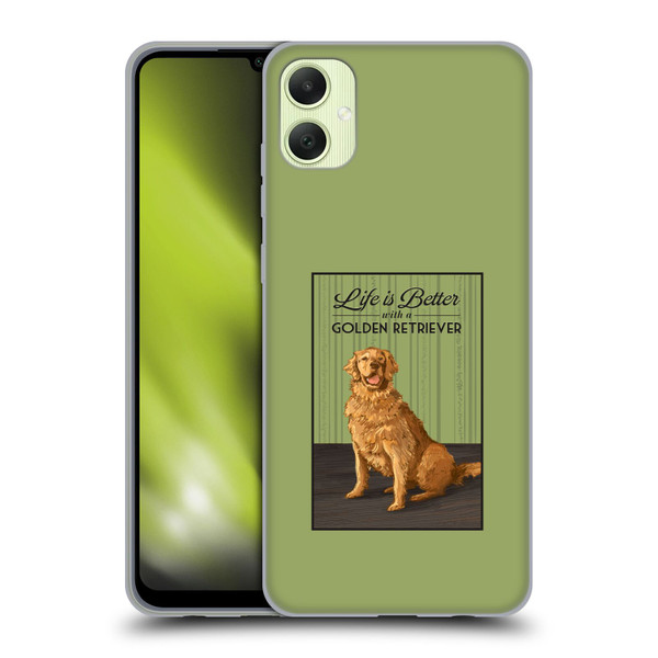 Lantern Press Dog Collection Life Is Better With A Golden Retriever Soft Gel Case for Samsung Galaxy A05