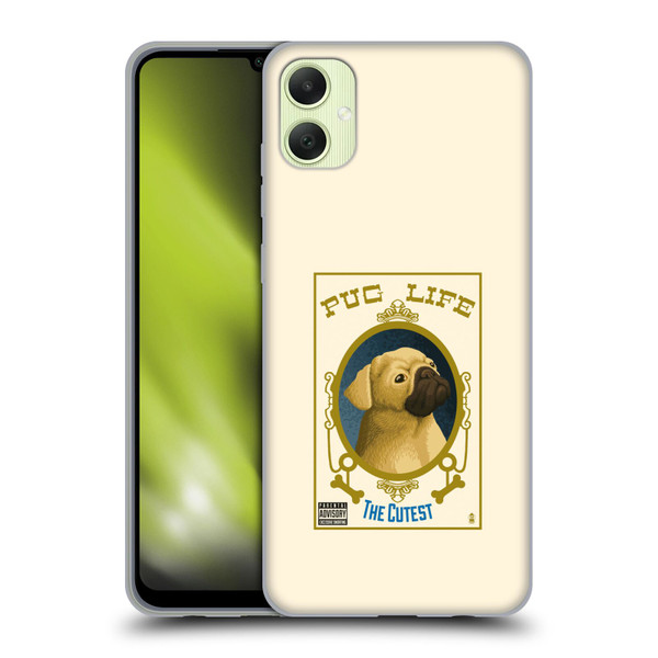 Lantern Press Dog Collection Pug Life Soft Gel Case for Samsung Galaxy A05