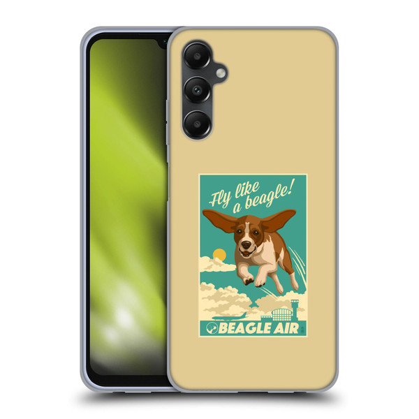 Lantern Press Dog Collection Fly Like A Beagle Soft Gel Case for Samsung Galaxy A05s
