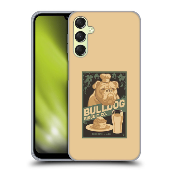 Lantern Press Dog Collection Bulldog Soft Gel Case for Samsung Galaxy A24 4G / Galaxy M34 5G