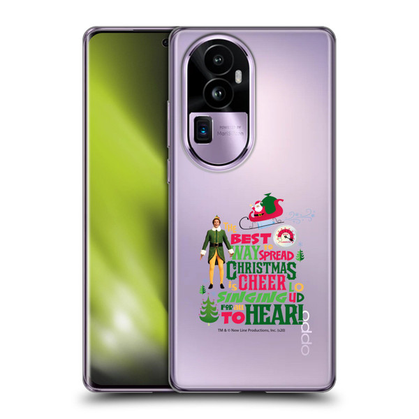 Elf Movie Graphics 1 Christmas Cheer Soft Gel Case for OPPO Reno10 Pro+