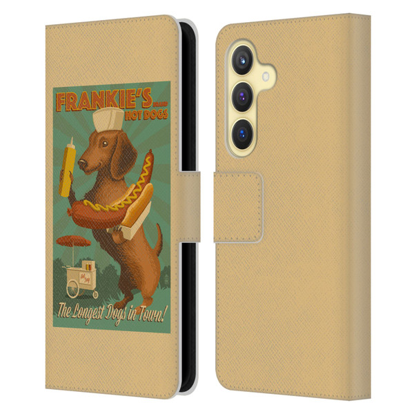 Lantern Press Dog Collection Frankie's Leather Book Wallet Case Cover For Samsung Galaxy S24 5G