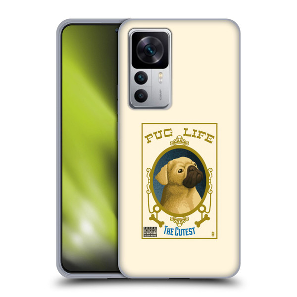 Lantern Press Dog Collection Pug Life Soft Gel Case for Xiaomi 12T 5G / 12T Pro 5G / Redmi K50 Ultra 5G