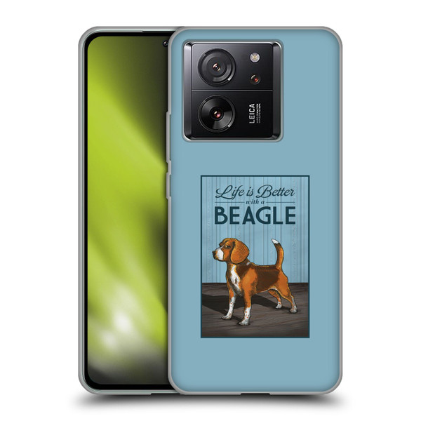 Lantern Press Dog Collection Beagle Soft Gel Case for Xiaomi 13T 5G / 13T Pro 5G